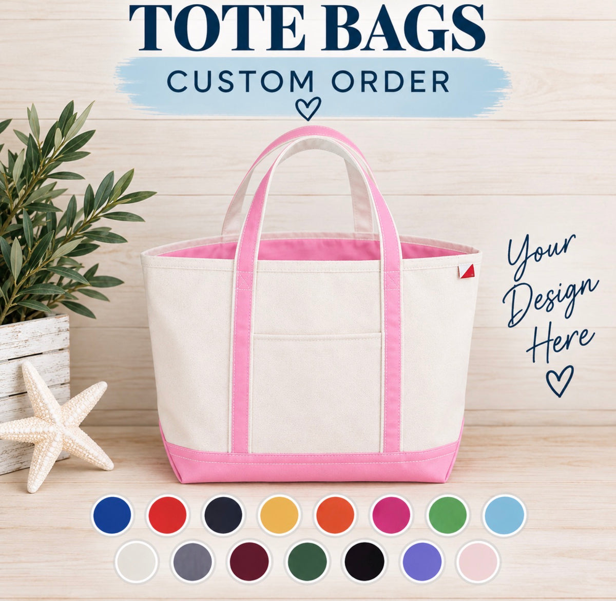 Custom Tote Bag - Medium