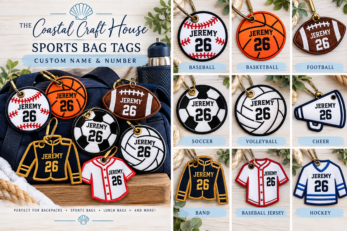 Personalized Sports Bag Tags