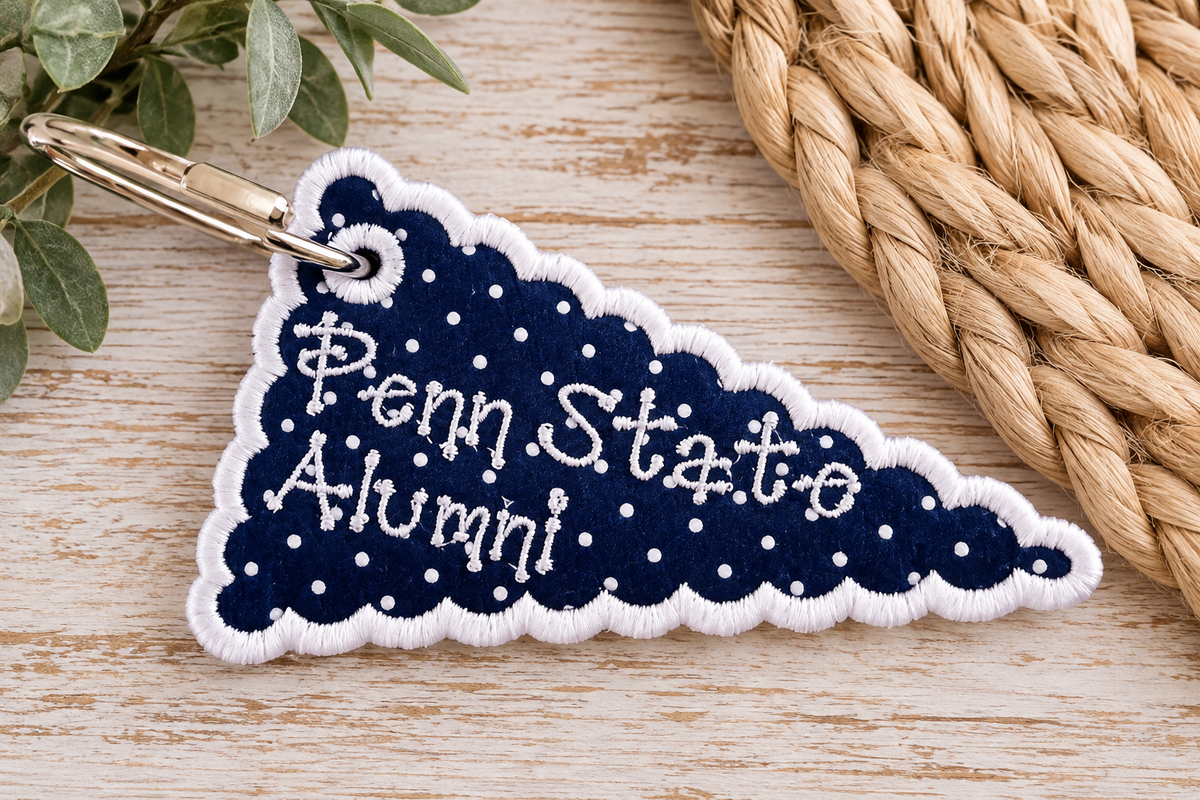 Personalized Pennant Bag Tag