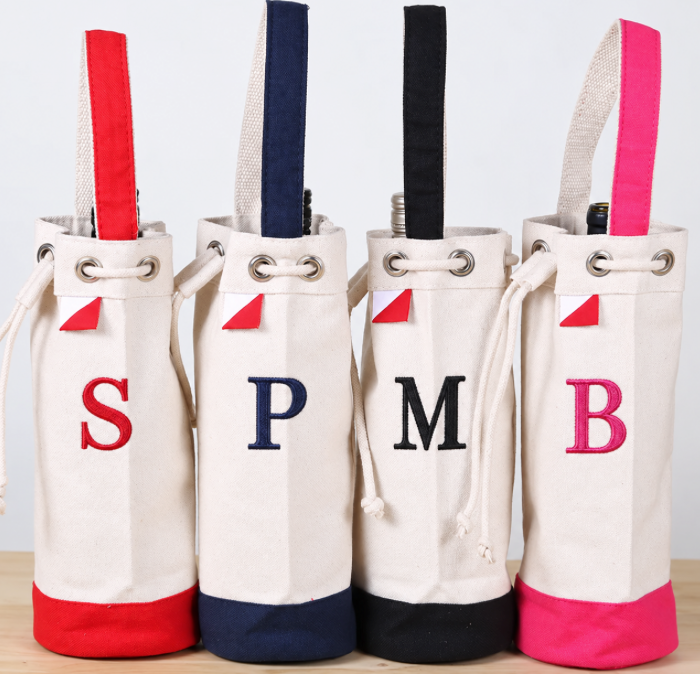Custom Wine Tote - Single Bottle