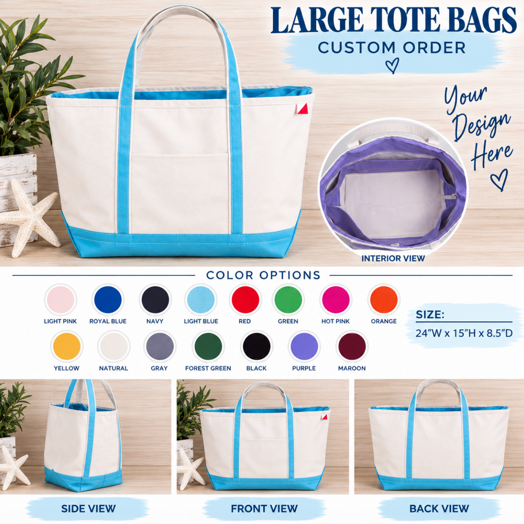 Custom Tote Bag - Large