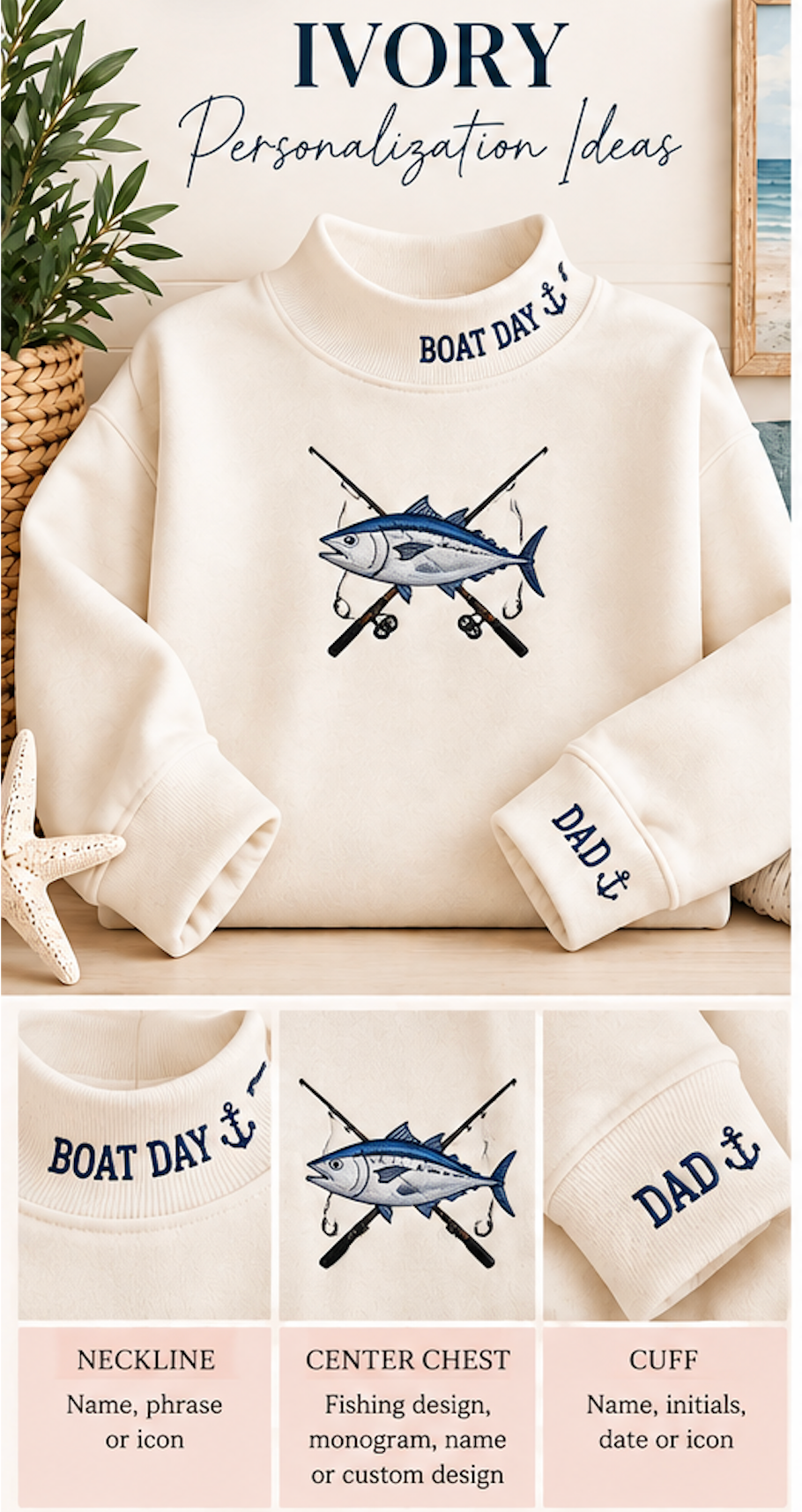 Custom Mock Neck Sweatshirt