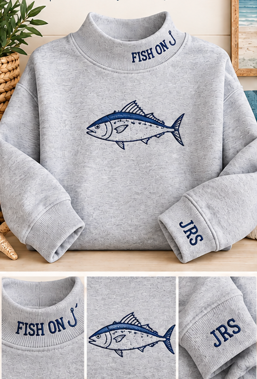 Custom Mock Neck Sweatshirt