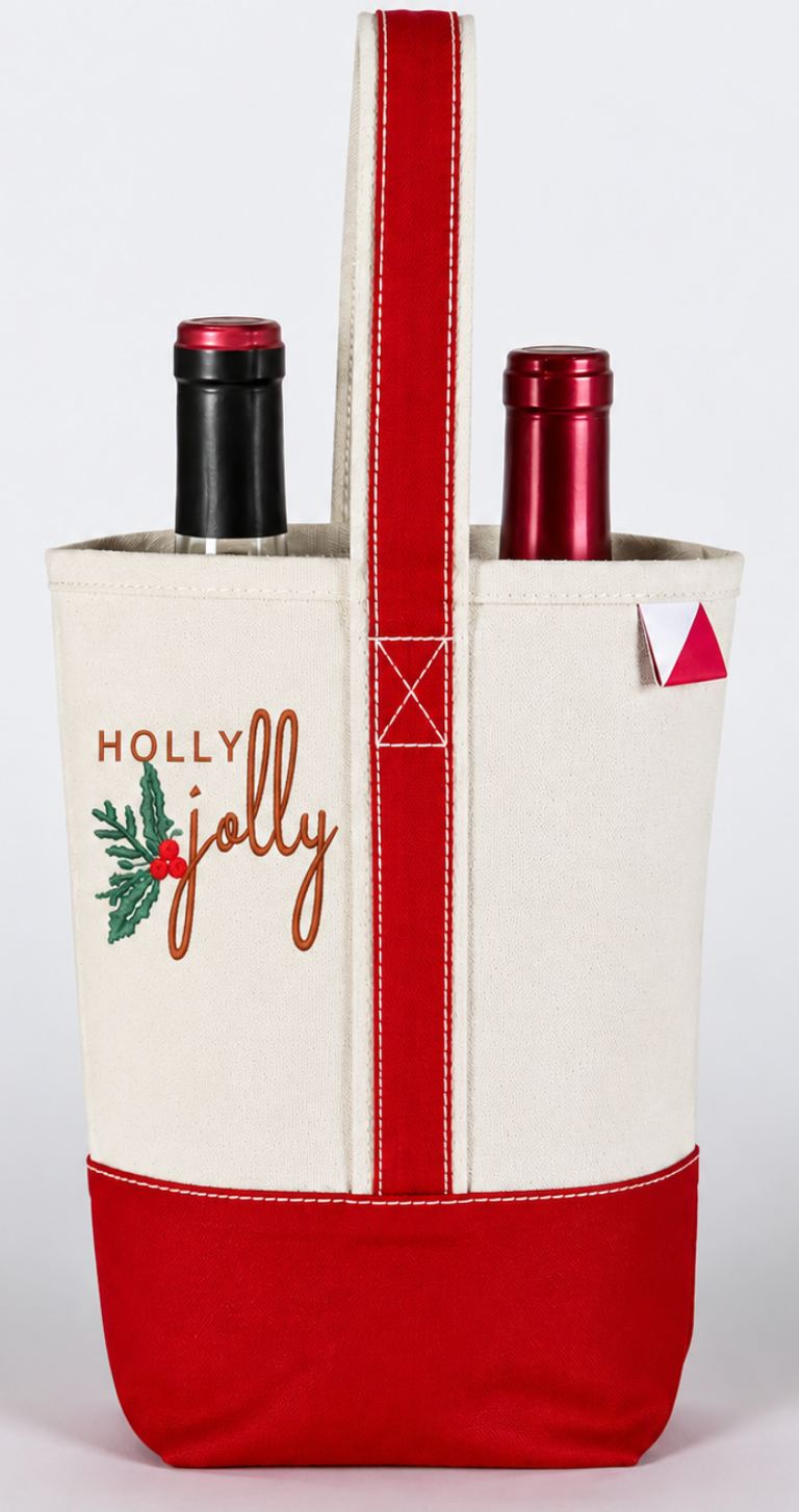Custom Wine Tote - 2 bottle